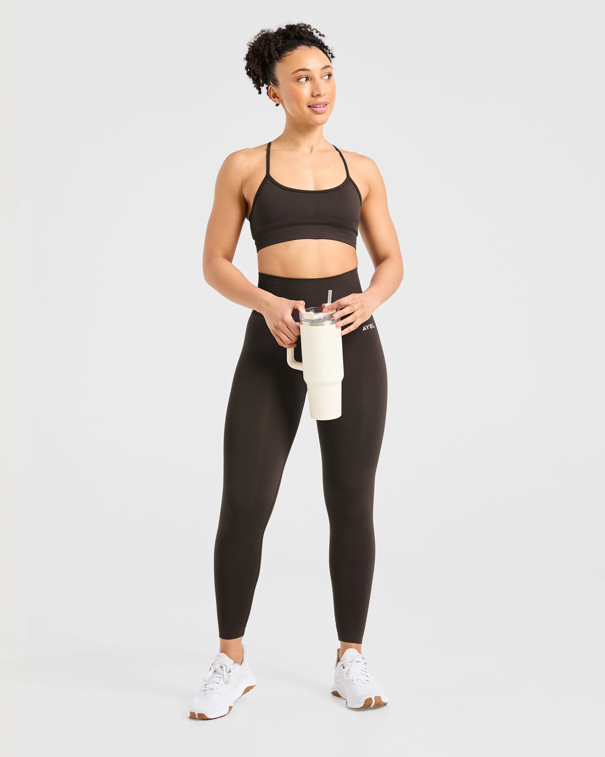 Empower Seamless Sports Bra - Cocoa Marron - Image 8