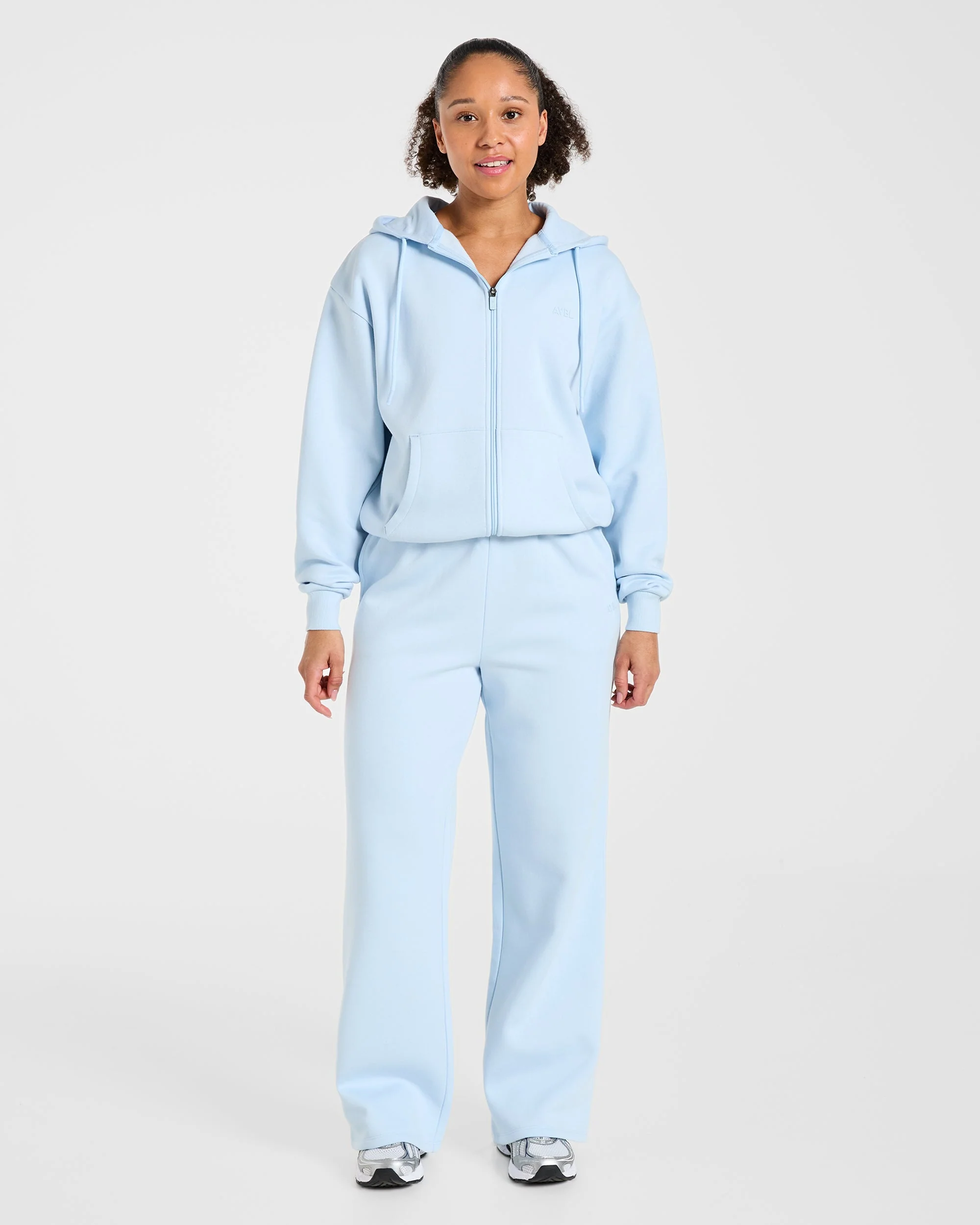 Lifestyle Oversized Straight Leg Joggers - Spring Bleu - Image 3